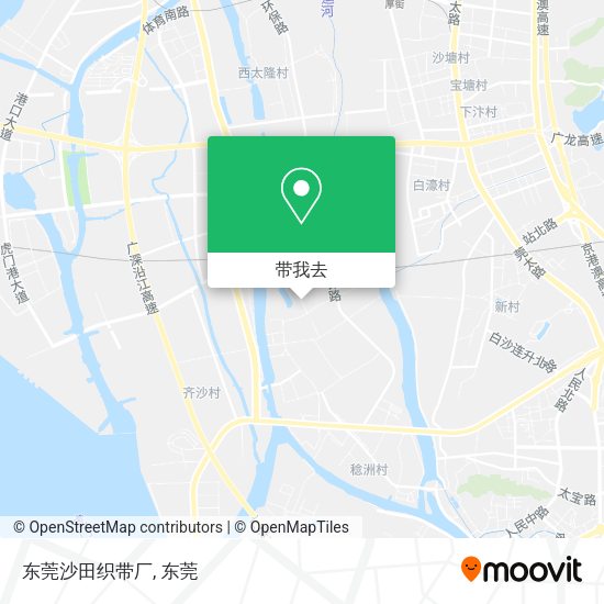 东莞沙田织带厂地图