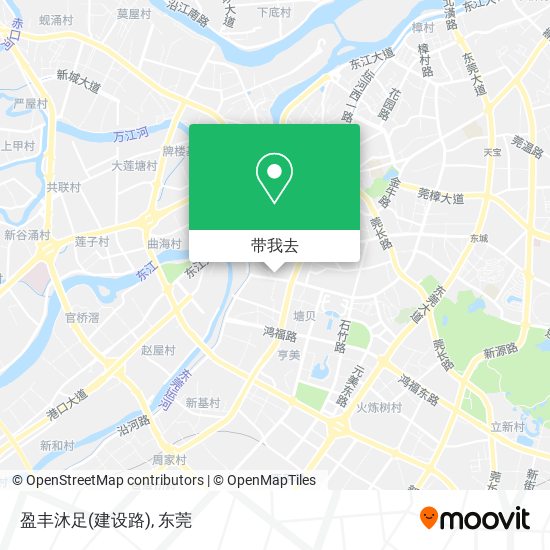 盈丰沐足(建设路)地图