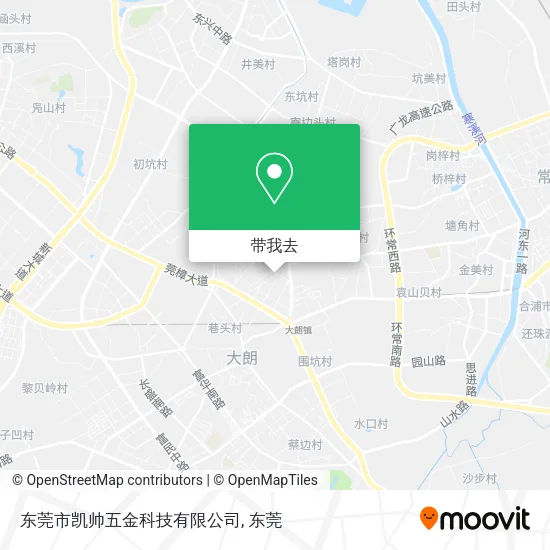 东莞市凯帅五金科技有限公司地图