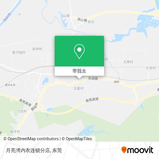 月亮湾内衣连锁分店地图