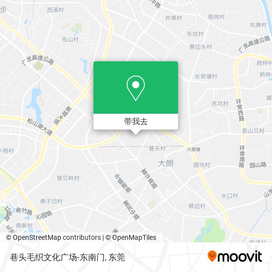 巷头毛织文化广场-东南门地图