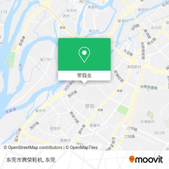 东莞市腾荣鞋机地图