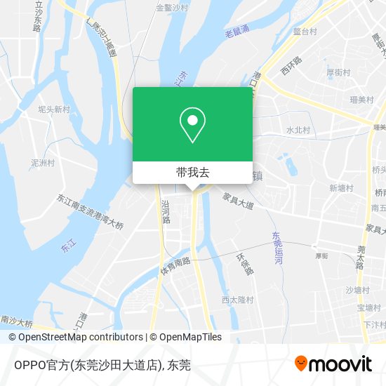 OPPO官方(东莞沙田大道店)地图
