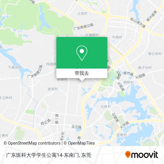 广东医科大学学生公寓14-东南门地图