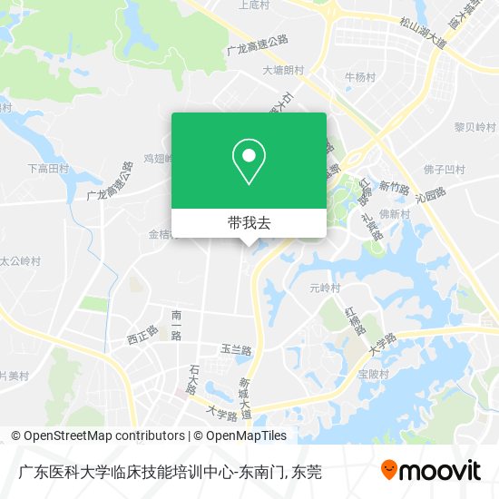 广东医科大学临床技能培训中心-东南门地图