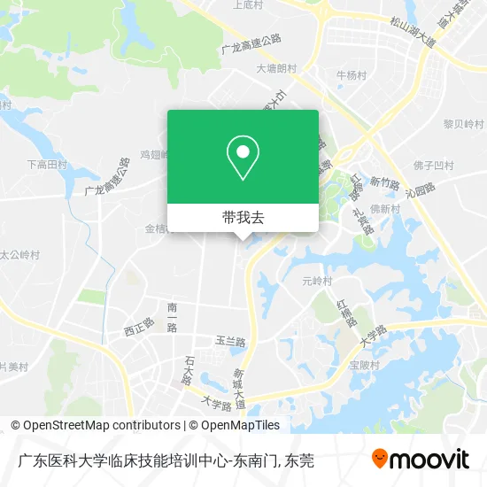 广东医科大学临床技能培训中心-东南门地图