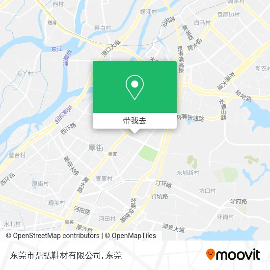 东莞市鼎弘鞋材有限公司地图