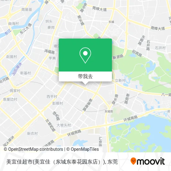 美宜佳超市(美宜佳（东城东泰花园东店）)地图