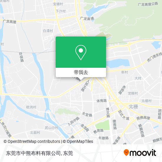 东莞市中熊布料有限公司地图