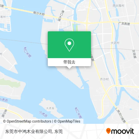 东莞市中鸿木业有限公司地图