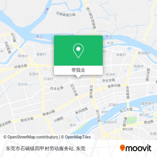 东莞市石碣镇四甲村劳动服务站地图