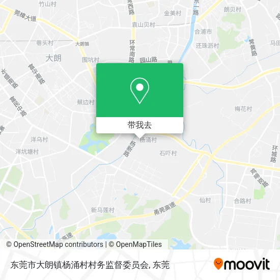 东莞市大朗镇杨涌村村务监督委员会地图
