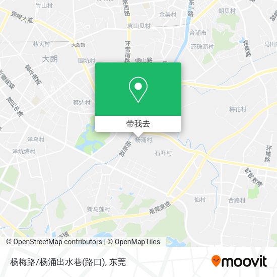 杨梅路/杨涌出水巷(路口)地图