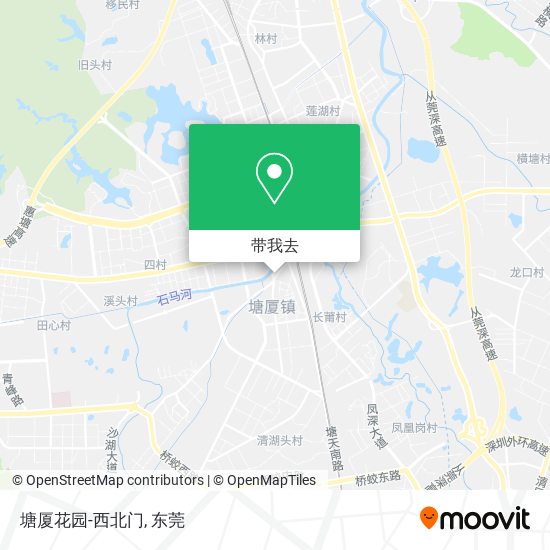 塘厦花园-西北门地图