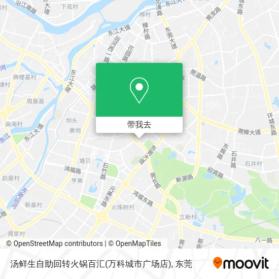 汤鲜生自助回转火锅百汇(万科城市广场店)地图