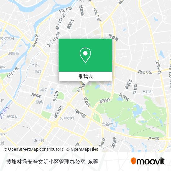 黄旗林场安全文明小区管理办公室地图