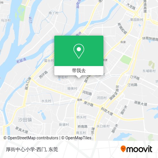 厚街中心小学-西门地图