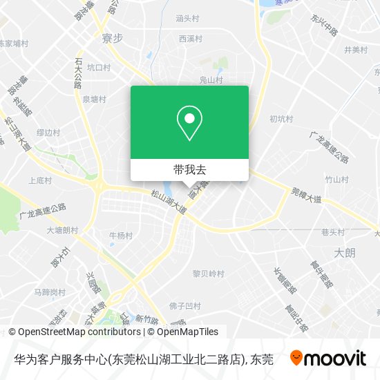 华为客户服务中心(东莞松山湖工业北二路店)地图