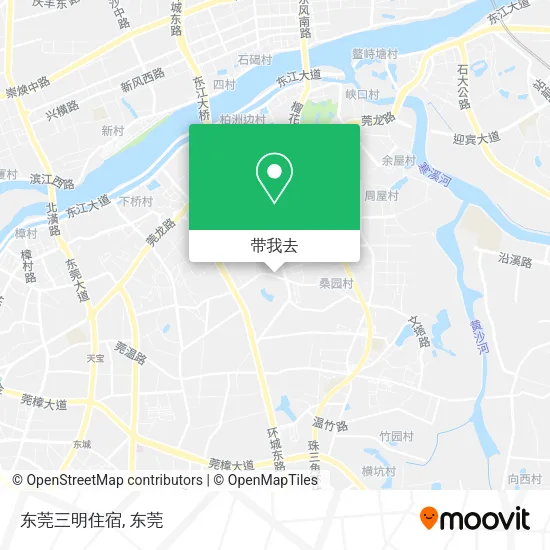 东莞三明住宿地图