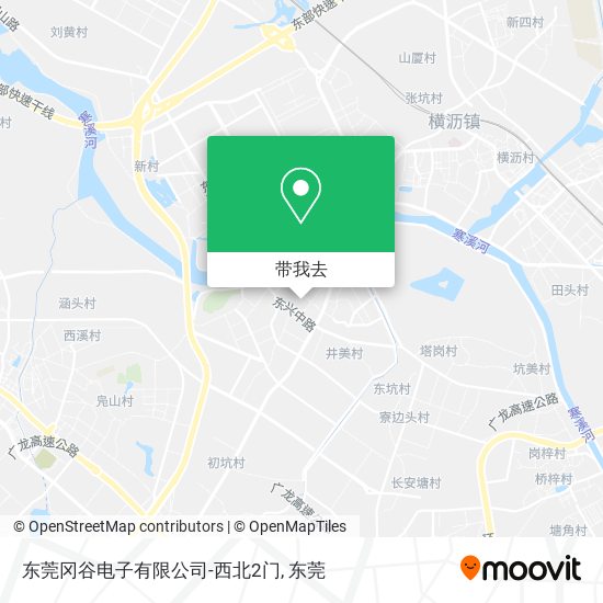 东莞冈谷电子有限公司-西北2门地图