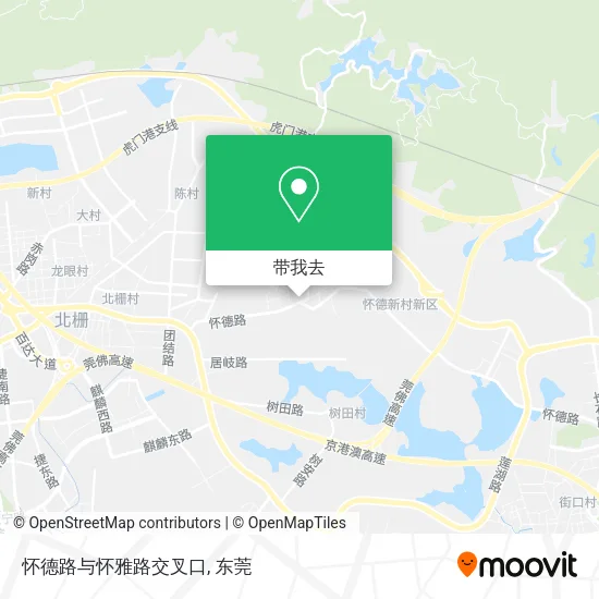 怀德路与怀雅路交叉口地图