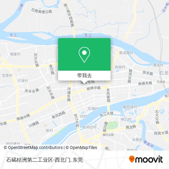 石碣桔洲第二工业区-西北门地图