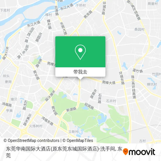 东莞华南国际大酒店(原东莞东城国际酒店)-洗手间地图