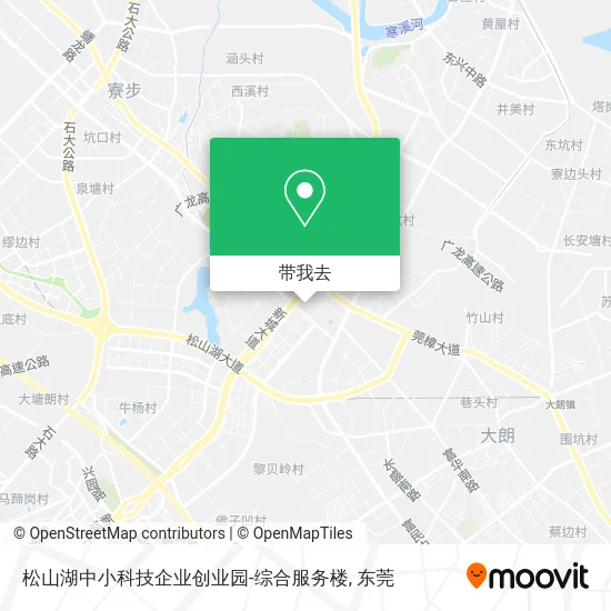 松山湖中小科技企业创业园-综合服务楼地图