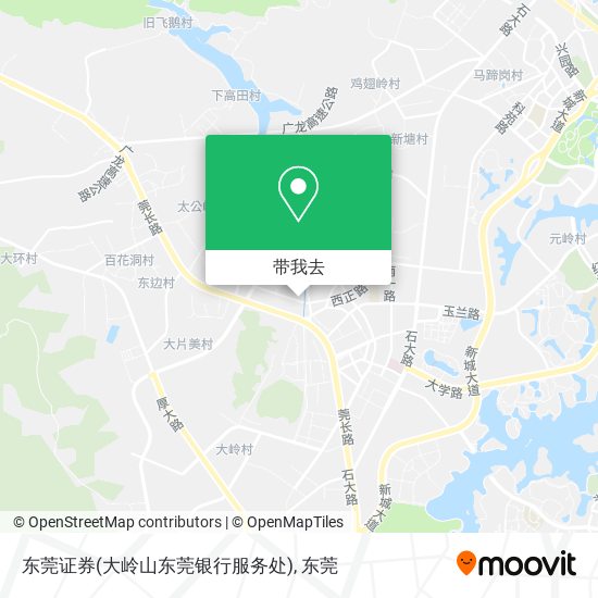 东莞证券(大岭山东莞银行服务处)地图