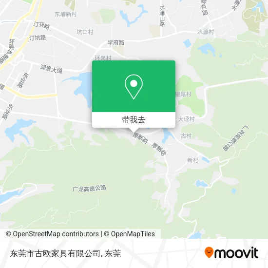东莞市古欧家具有限公司地图