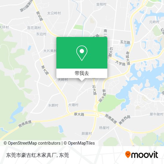 东莞市豪古红木家具厂地图