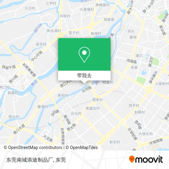 东莞南城添迪制品厂地图