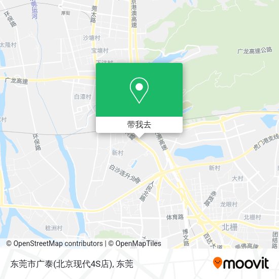 东莞市广泰(北京现代4S店)地图