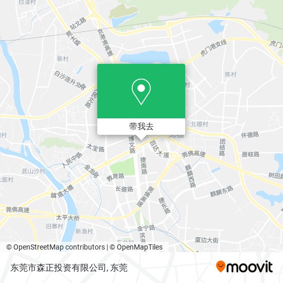 东莞市森正投资有限公司地图
