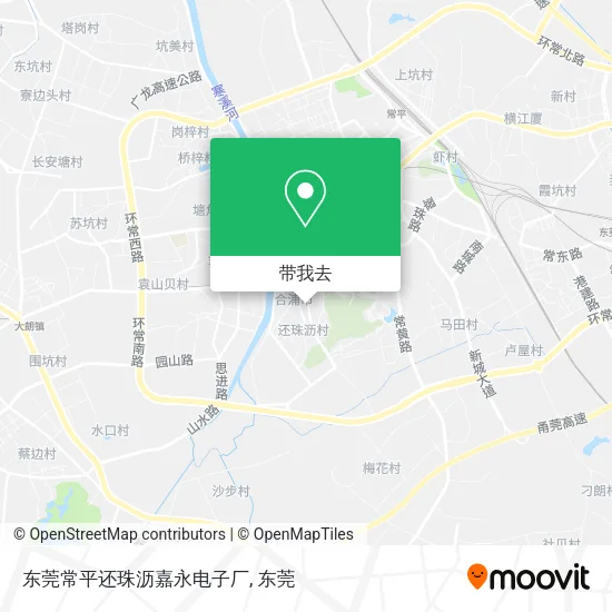 东莞常平还珠沥嘉永电子厂地图