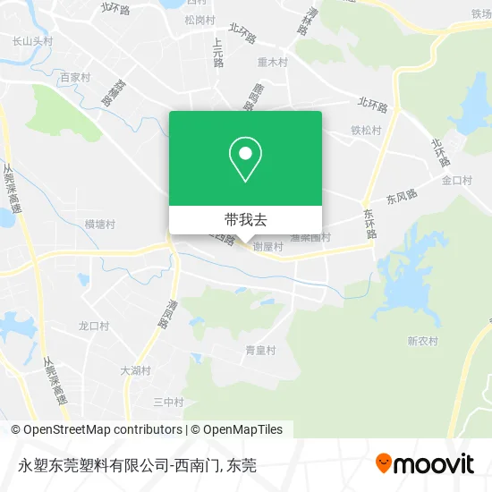 永塑东莞塑料有限公司-西南门地图