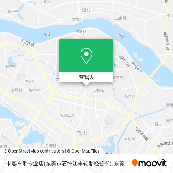 卡客车胎专业店(东莞市石排江丰轮胎经营部)地图