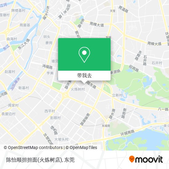 陈怡顺担担面(火炼树店)地图