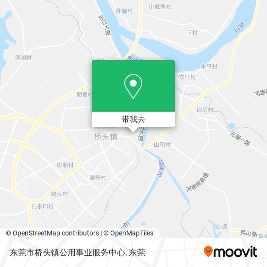 东莞市桥头镇公用事业服务中心地图