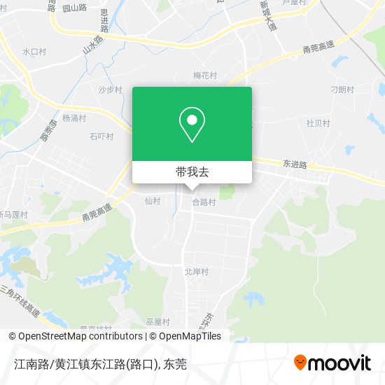 江南路/黄江镇东江路(路口)地图