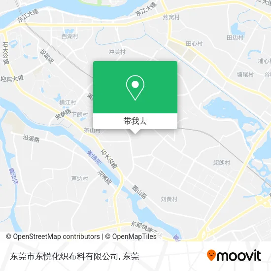 东莞市东悦化织布料有限公司地图