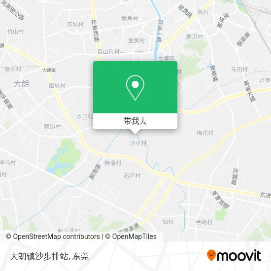 大朗镇沙步排站地图
