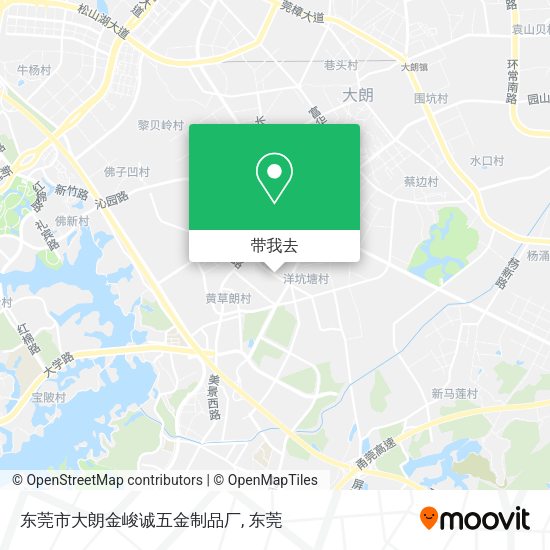 东莞市大朗金峻诚五金制品厂地图