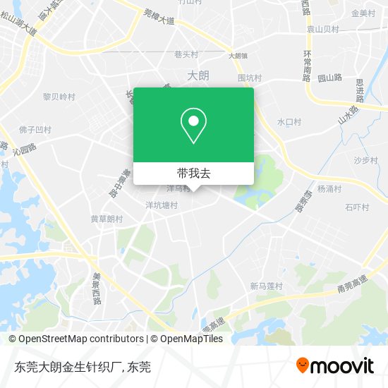 东莞大朗金生针织厂地图