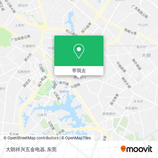 大朗祥兴五金电器地图