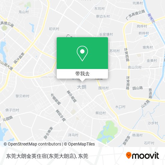 东莞大朗金英住宿(东莞大朗店)地图