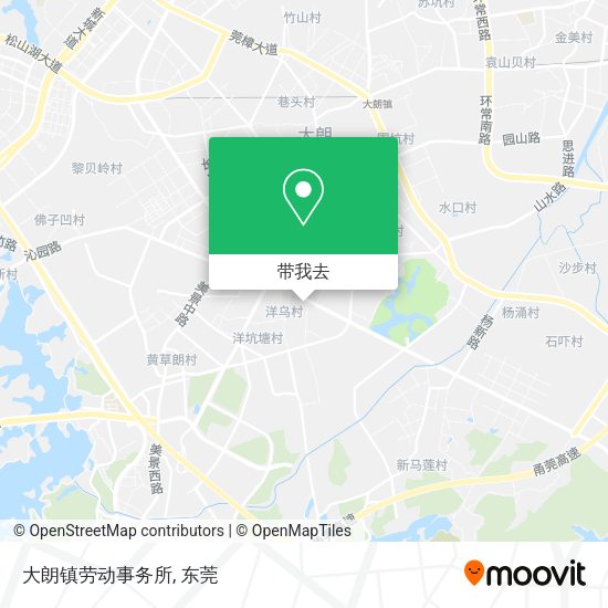 大朗镇劳动事务所地图