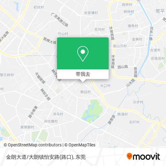 金朗大道/大朗镇怡安路(路口)地图