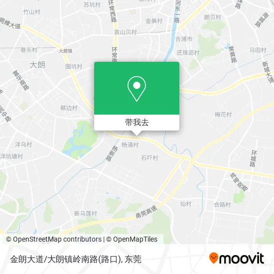 金朗大道/大朗镇岭南路(路口)地图