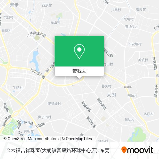 金六福吉祥珠宝(大朗镇富康路环球中心店)地图
